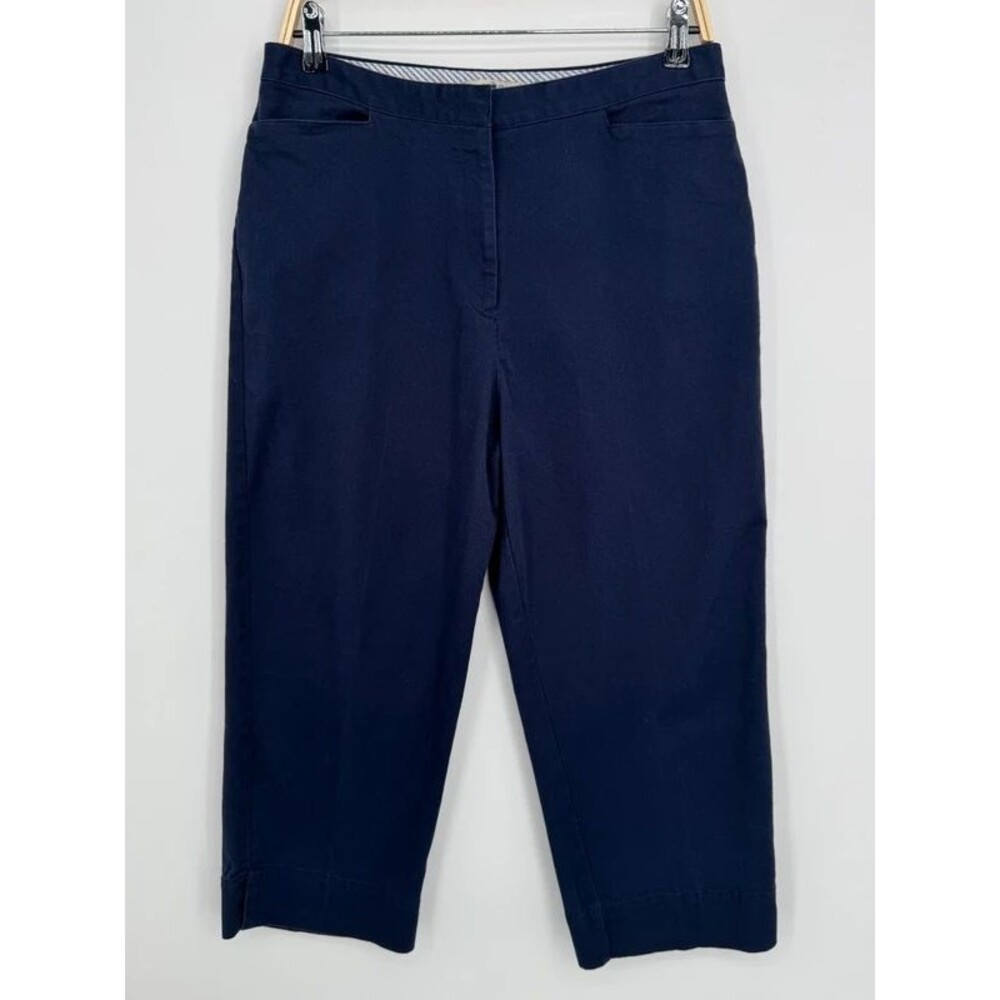 Duck Head Navy Blue Cropped Trouser Pants Size 12